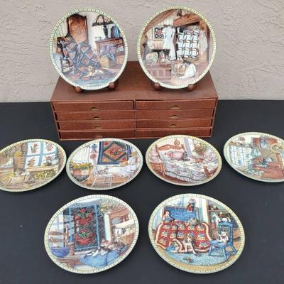Bk180 cozy country corners limited edition plates