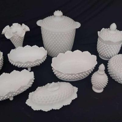 Bk189 decorative milk glass candy dishes