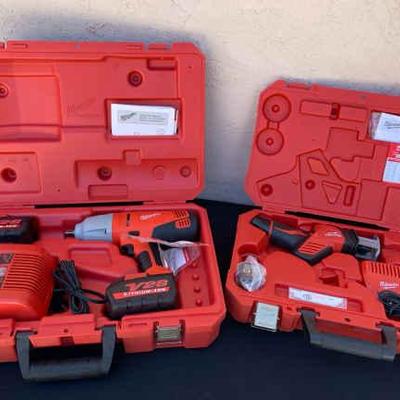Bk150 milwaukee impact wrench and hackzall