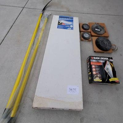 Bk175 multi outlet cord pole saws, wire weels, crown molding