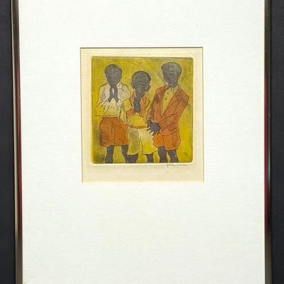 Grethe Schonken Signed Print - Framed 14x11”