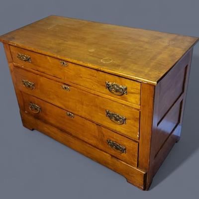 Vintage Low Solid Wood Dresser - 42x21x28”