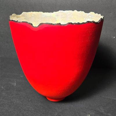 Signed Art Pottery Bowl 6”h