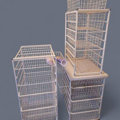 Elfa Wire Mesh Storage Drawer Units (3)