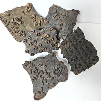 Carved Wood Textile Printing Blocks - Made In India