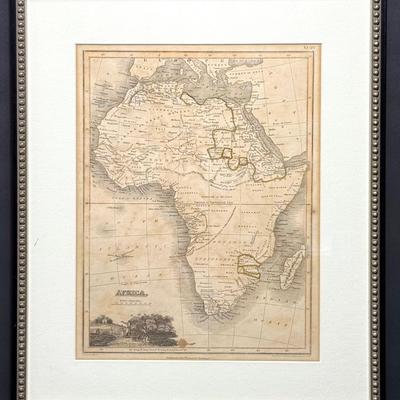 Early 19th Century Map Of Africa Drawn By J Wyld