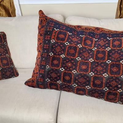 Kilim Rug Pillows - 36x24” & 16x15”