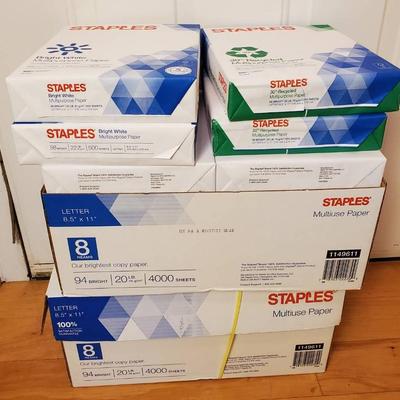  Multipurpose Letter Sized Copy Paper - 20 Reams, Unopened