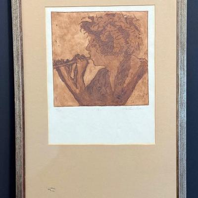 Signed & Numbered Print “Pan” - Framed 23x16”  