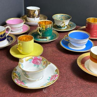 Vintage Bavarian & English Porcelain Demitasse (12)