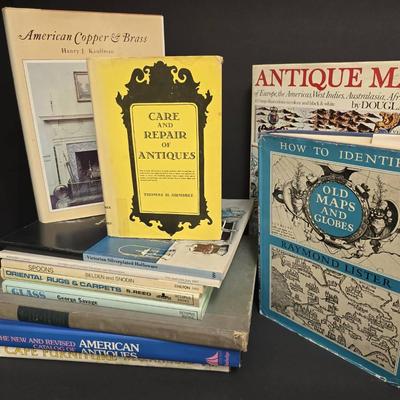Collector's Reference Books: 1947 House & Garden Decorator Book, Plus Maps, Rugs, Glass, Furniture
