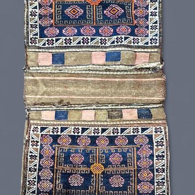 Handwoven  Vintage Saddle Rug -2'6"x5'3"