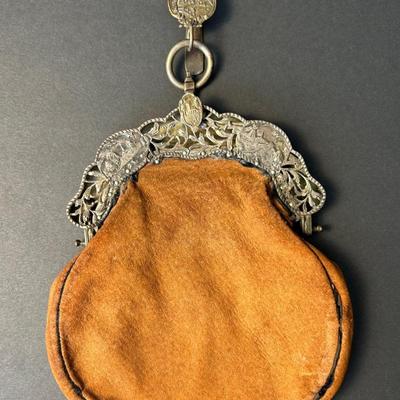Chatelaine Suede Purse 
