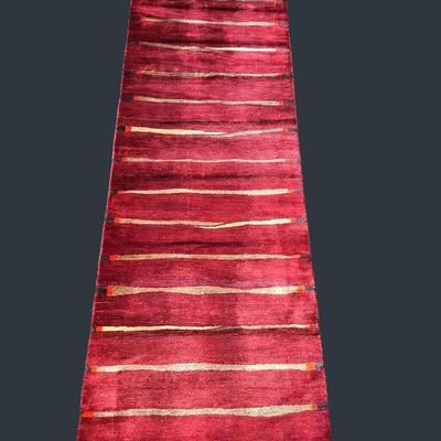 Hand Made Wool On Cotton Floor Runner