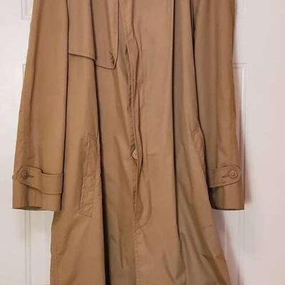 Men's Vintage Christian Dior Trench Coat With Removable Wool Liner - Size 40R