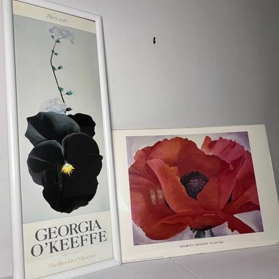 Georgia O'Keeffe Black Pansy & Red Poppy Posters