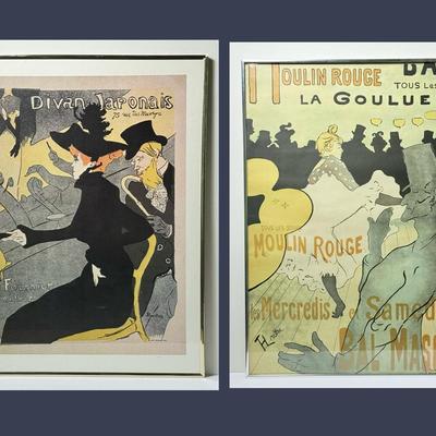 Toulouse Lautrec - Moulin Rouge La Goulue & Divan Japonais, Framed