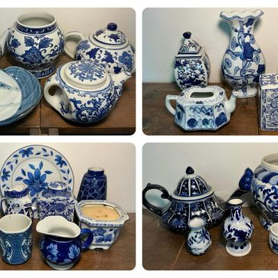 Bombay, Italian, Chinese Blue & White Ceramic Collection (LR511)