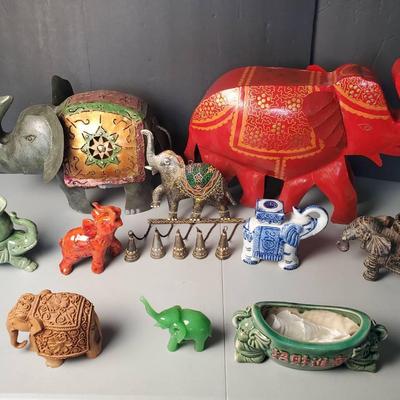Elephant Figurines: Ceramic, Metal & More