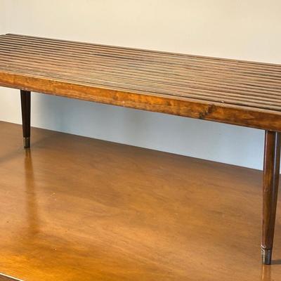 MCM Slat Top Table / Bench - 48X17X15”