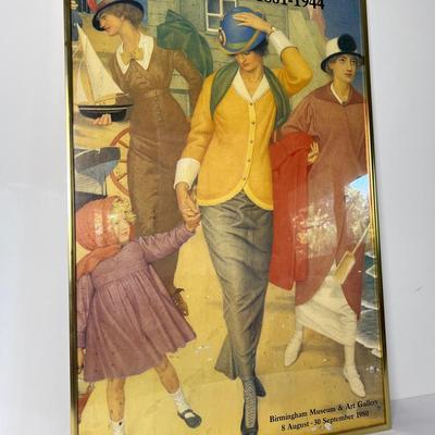 Joseph Edward Southall - Along The Shore Print, 1980 Exhibibtion Poster 