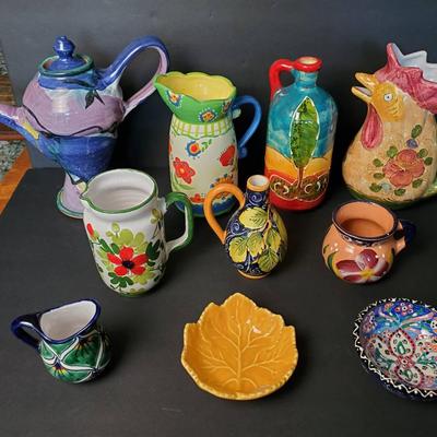 Colorful Ceramics From Around The World: - Tallest Teapot 7.5”
