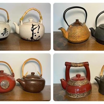 Asian Cast Iron Tea Kettles & Teapots (8 Count) (LR508)