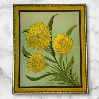 D. Matzen MCM Chrysanthemum Painting (19 x 23) (LR521)