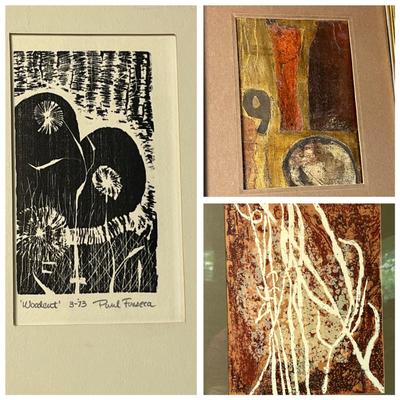 Original Abstract Art- Painting, Woodcut Print And Custom Print