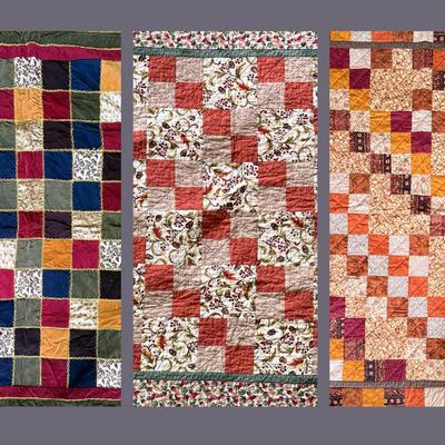 Quilted Throws (3): Two Hand Crafted