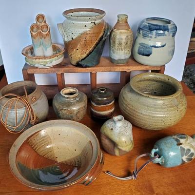 Signed Art Pottery Vases, Planter & More