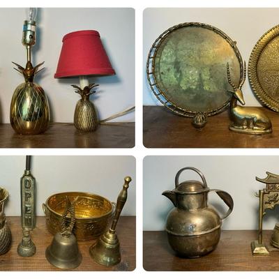 Brass Pineapple Lamps & Decor (LR514)