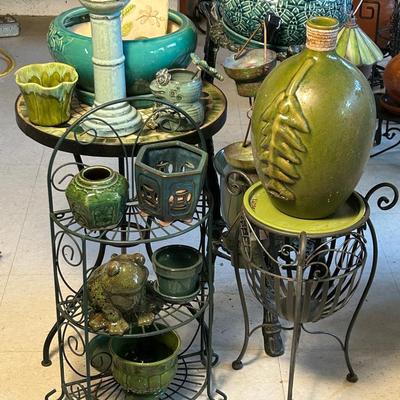 Plant Stands, Planters & More In Greens & Blues 