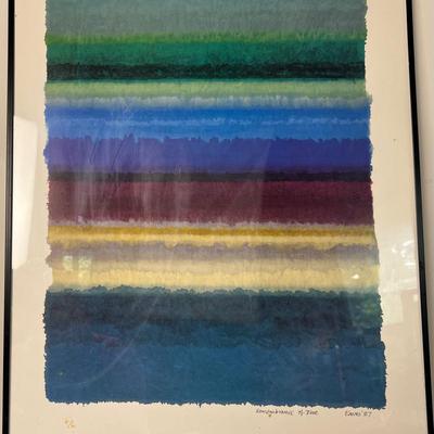 John Eaves Abstract Impressionist Poster Print, Framed 28x20"