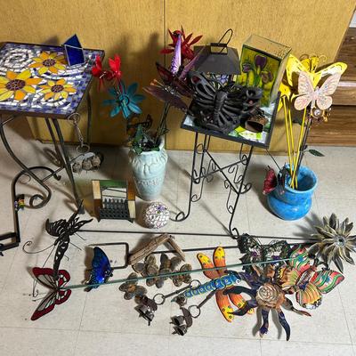 Mosaic Top Plant Stands Plus Garden Decor & More