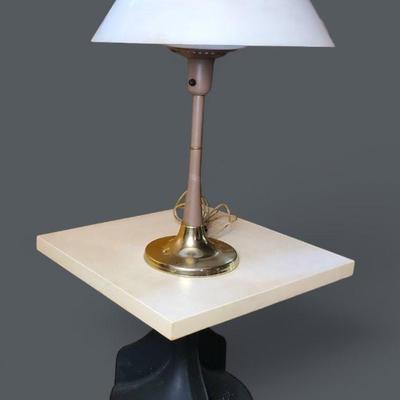 MCM Table Lamp 22”h & Side Table 20x20x16”