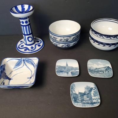 Dansk Concerto Allegro Blue & Ceylon Bowls, Candle Holder & More