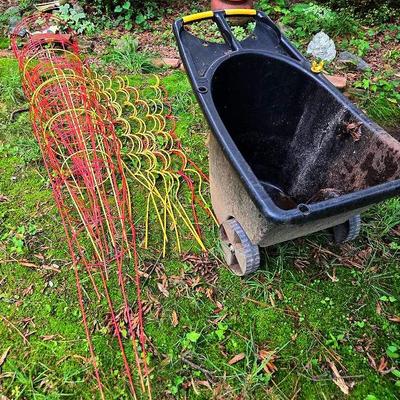 Tomato Cages And Wheelbarrow 