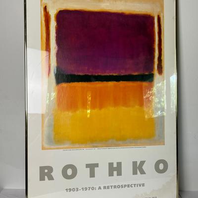 Mark Rothko Guggenheim Exhibition Poster - 1978