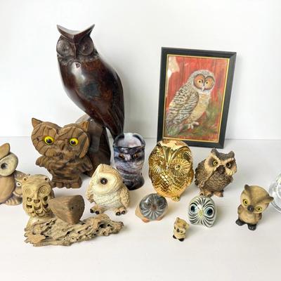 Owl Figurines - Lot 2 Of 2