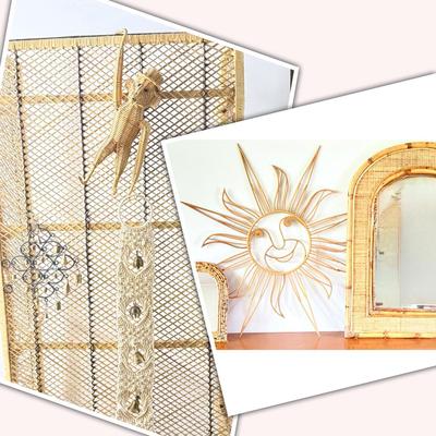 Boho Decor: Bamboo Room Divider, Wall Mirrors, Macrame Bells, More 