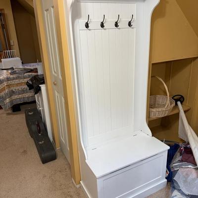 White Hall Tree Cabinet