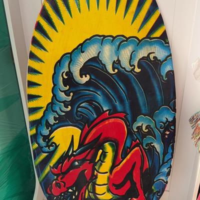 Vintage Wooden Boogie Board