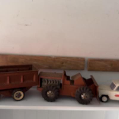 2 Structo Trucks & 1 Tonka Truck