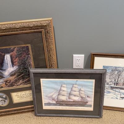 3 Prints In Frames