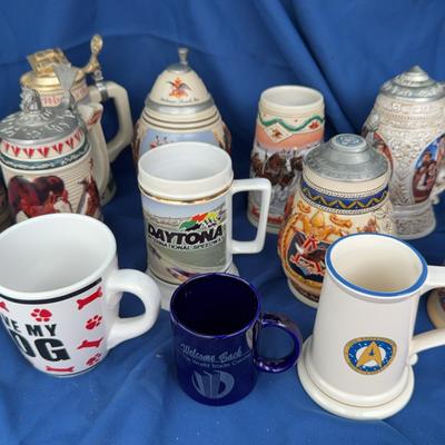 Collection Of Beer Steins 