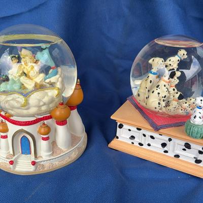 2 Disney Snow Globes