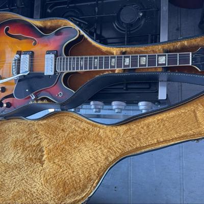 Univox Electric Guitar In Case