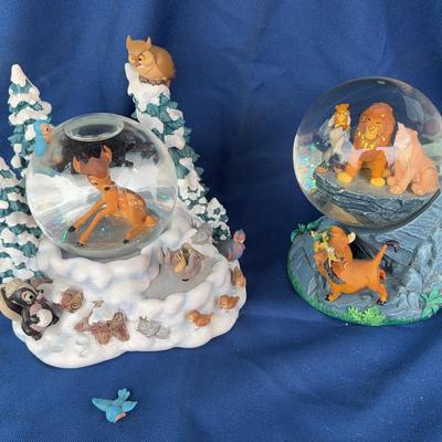 2 Disney Snow Globes