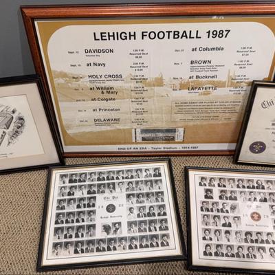 Lehigh University 5 Framed Pictures